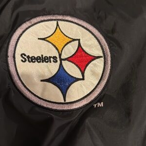 FANS Steelers Jersey Nylon Sweatshirt Size Medium
